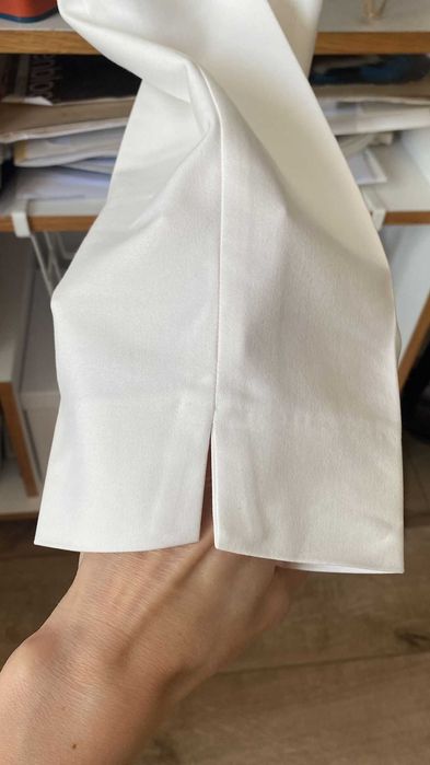 Pantaloni albi Zara marimea XS/34