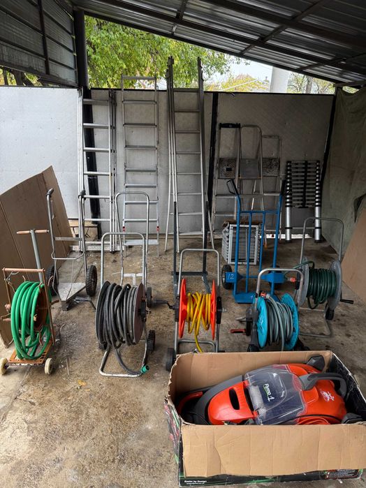 Scara liza carucior tambur apa masina tuns iarba