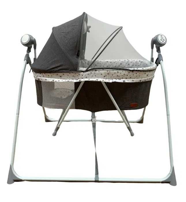 Patut electric cu functie de leagan balansare si muzica GRI 115x92x10