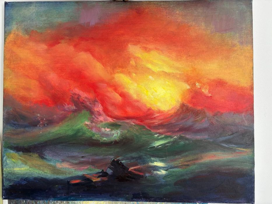 Картина "Буря перемен" холст масло