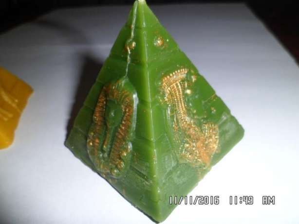 Свечи Восковые Египетские пирамиды денежные, с наузами