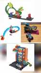 Hot wheels комплект писти, изтрлвачка и гараж/паркинг