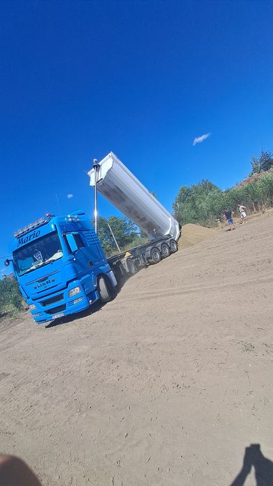 Transport balastru nisip pietris pamant moloz agregate sorturi