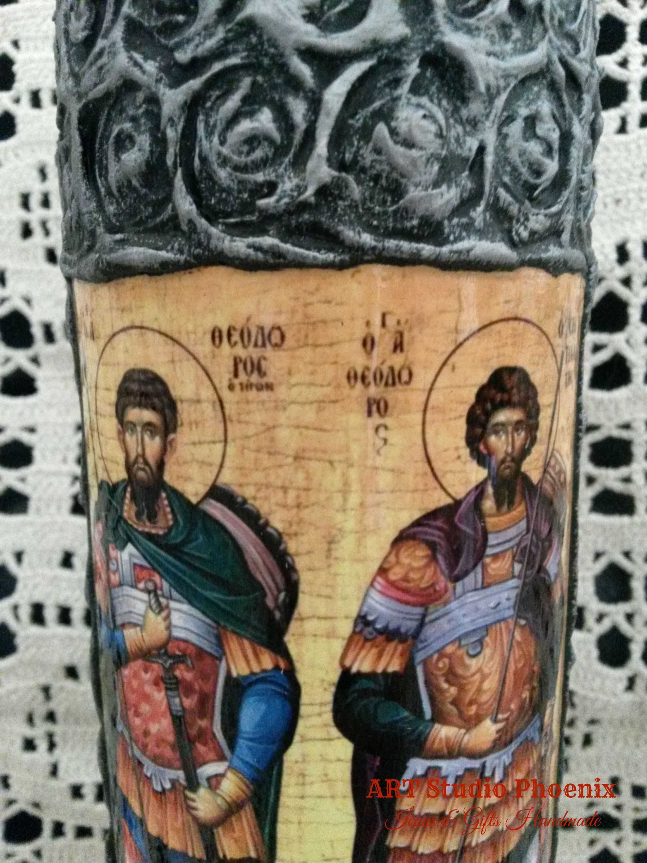 Икона на Св. Св. Теодор Тирон и Теодор Стратилат ikona sveti teodor ti