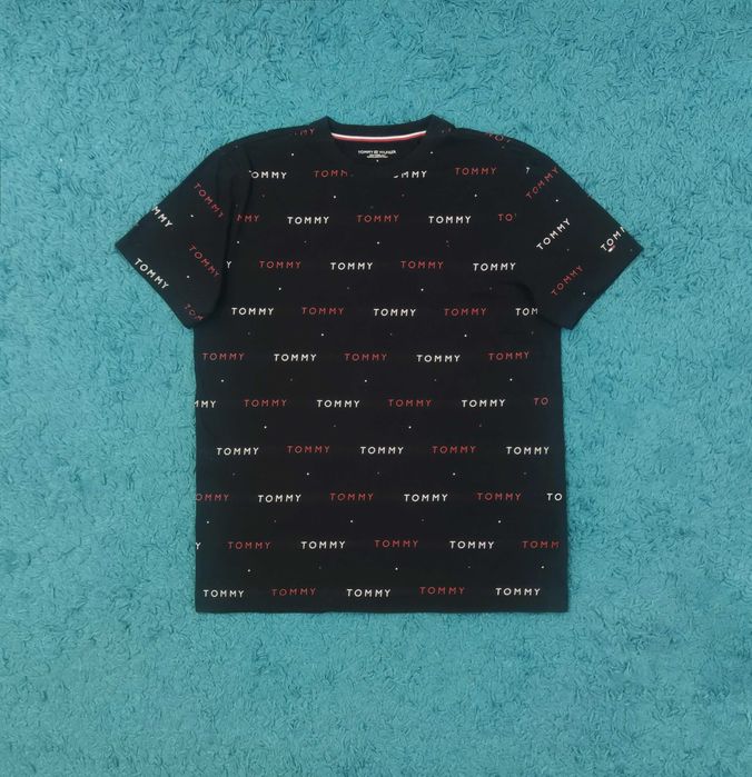 Tricou Tommy Hilfiger - Navy Blue Multilogo