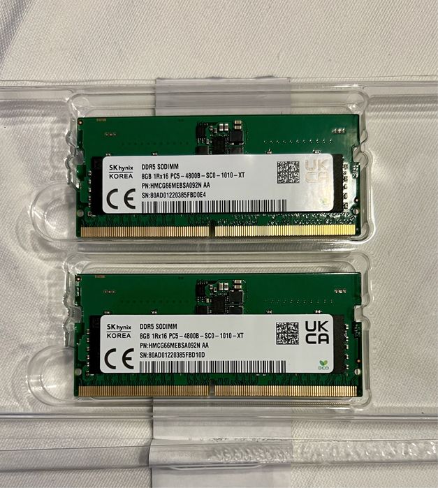Memorie Ram DDR5 4800 MHZ 16GB 8GBx2