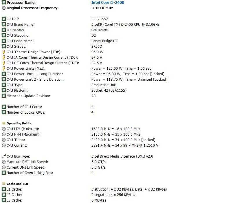 Procesor Quad Intel Core i5-2400,3,10Ghz-Turbo 3,40Ghz,6MB,Socket 1155