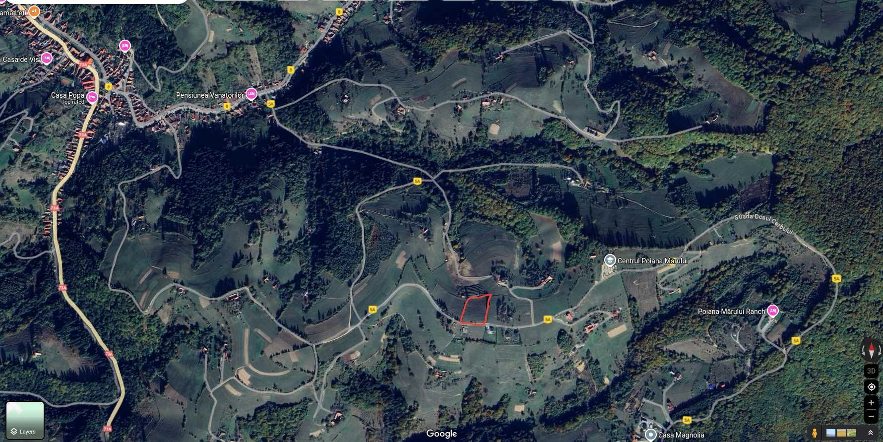 Teren intravilan de 3791 mp cu priveliste deosebita si PUZ