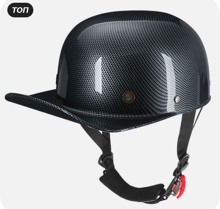 Шлем - кепка винтажная мото каска