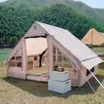 Cort glamping gonflabil de lux Ekobell H6, 6mp, pompa inclusa