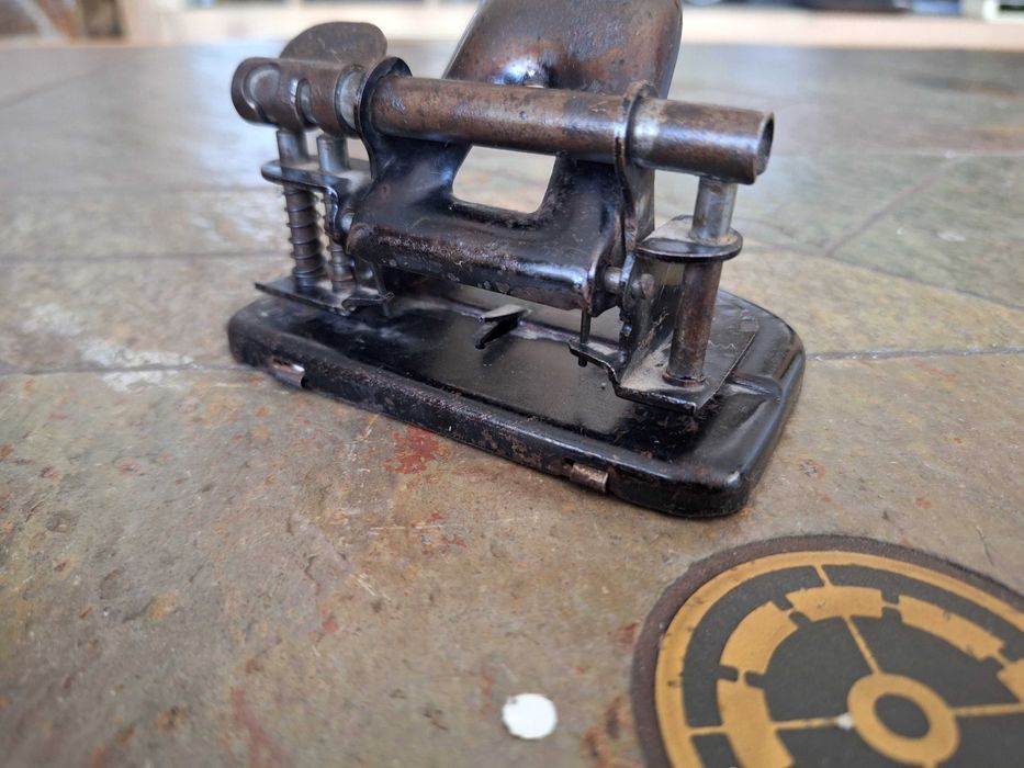 papetarie perforator hartie vintage SOENNECKEN german anii 1920 WWI