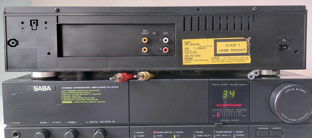 Philips CD 605 muzica la player vintage sunet TOP