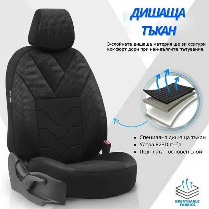 Тапицерия за седалки Темпо ТМР 1501 Черно