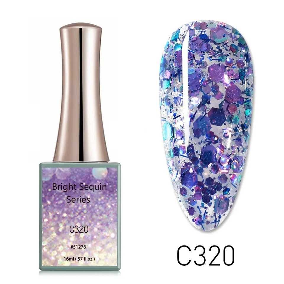 16ml CANNI Bright Sequin Series гел лак -16мл