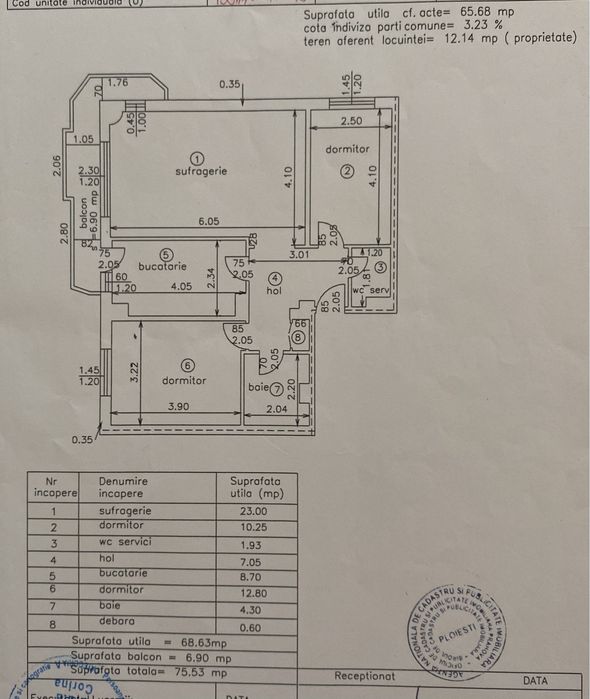 Apartament de vanzare 3 camere P-ta Mihai Viteazul