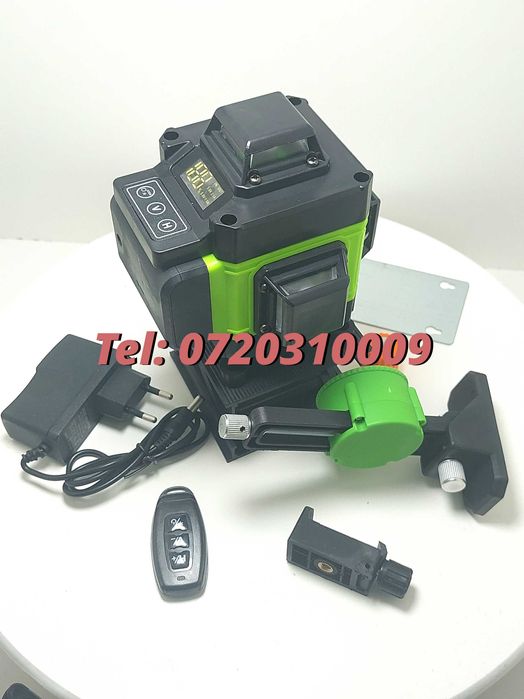 Livrare Gratuita  New  Nivela Laser  Raza Verde 4d 16 Linii Cu Telec