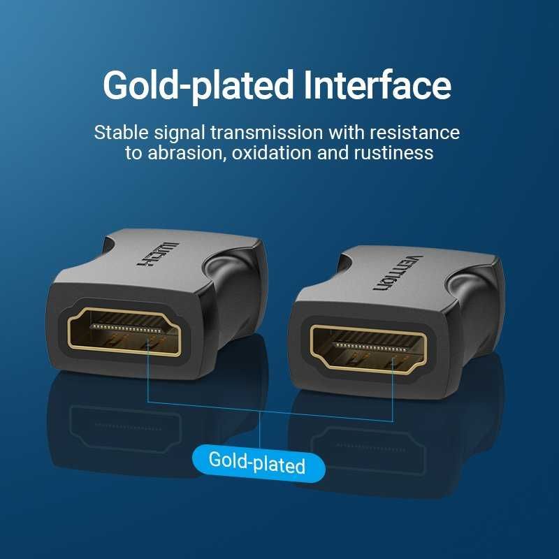 HDMI Адаптер Female to Female Coupler Black - Vention-AIRB0