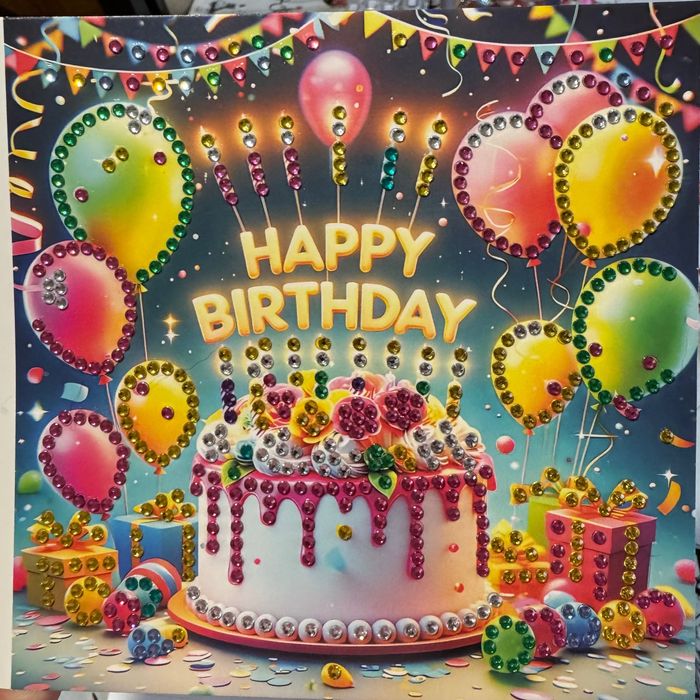 Картички за Коледа,рождени дни и други с диамантени мъниста