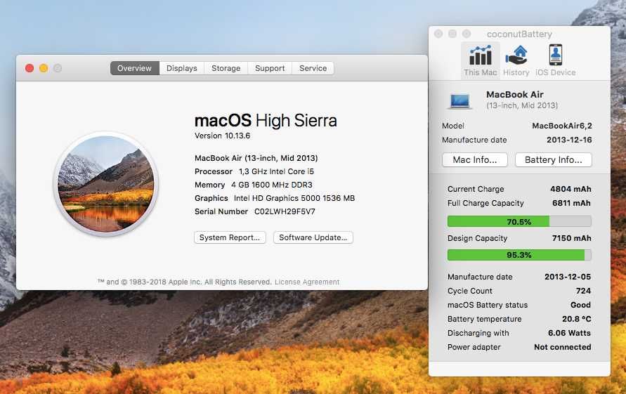 Macbook Air 13" Mid 2013, i5, 4 GB Ram, SSD 256 GB, taste luminate