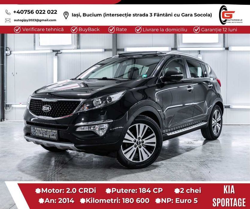 KIA SPORTAGE Fab2014 Euro5 CP184 Automată Navi Piele Xenon Climatronic