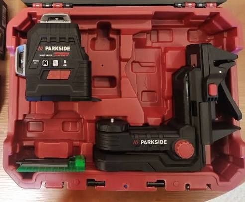 Nivela Laser Parkside 3x360 nou garantie valiza bon fiscal