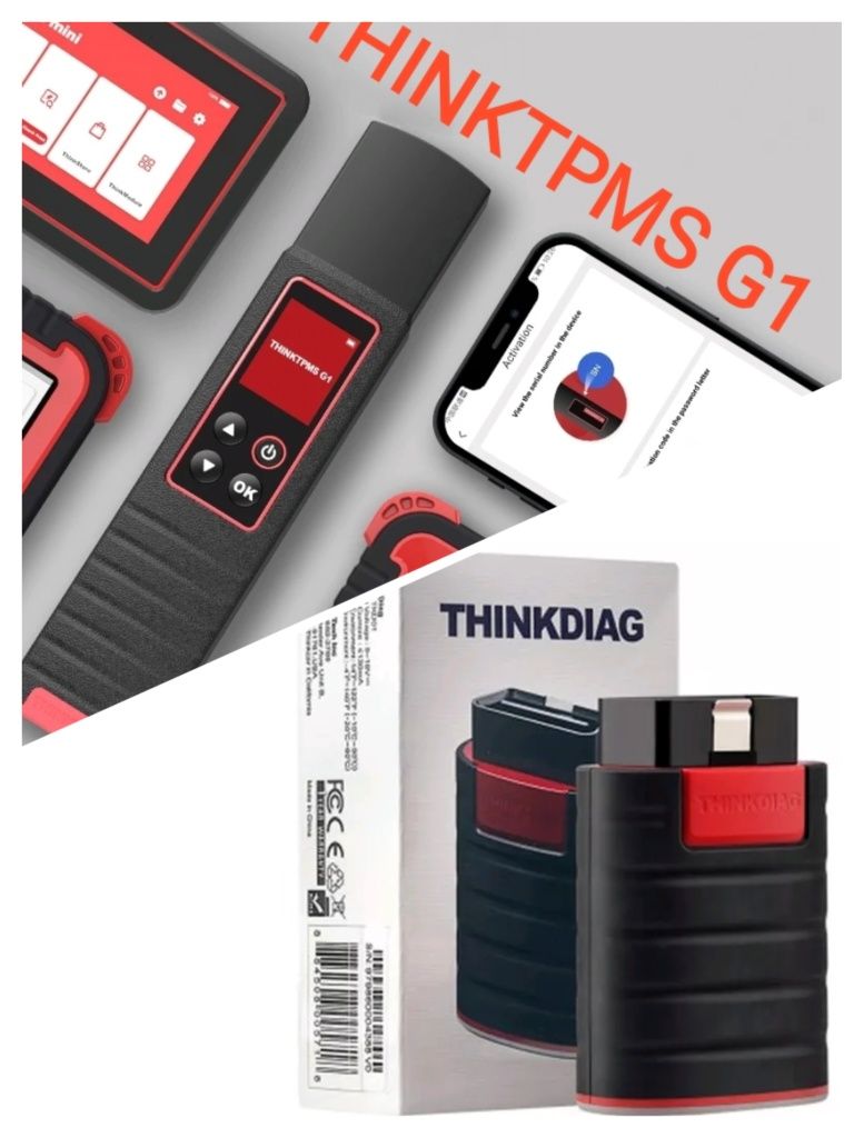 Сканер датчиков шин TPMS Launch Thinkcar + OBD2 адаптер