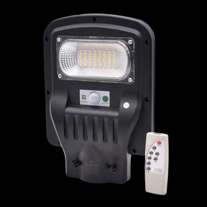 Lampa solara stradala LED , 50W, cu telecomanda, IP66, Negru