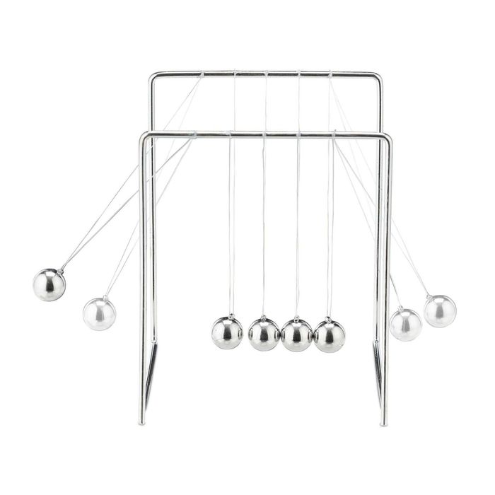 Pendul Newton din metal accesoriu decorativ elegant, 13.5x11x10.5 cm