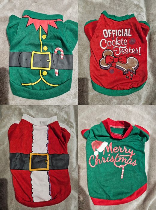 Коледни дрехи за малки породи кучета