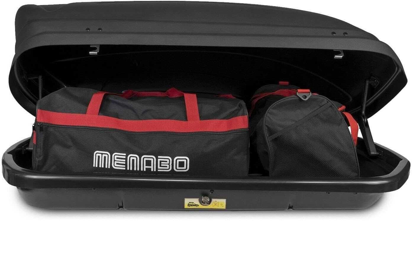 Автобокс багажник MENABO Marathon 320L черен 137см/79см/36см