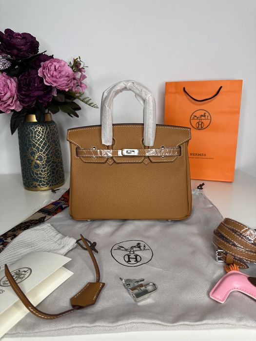 Geanta de lux HERMES Birkin 25 cm piele naturala 100% cadou c:57