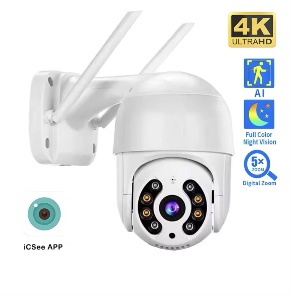 Камера Wifi 8 MP въртяща се и засичаща движение