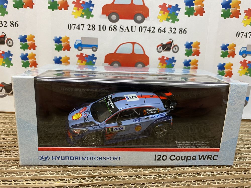 IXO machetă auto Hyunday i20 coupe WRC scara 1:43