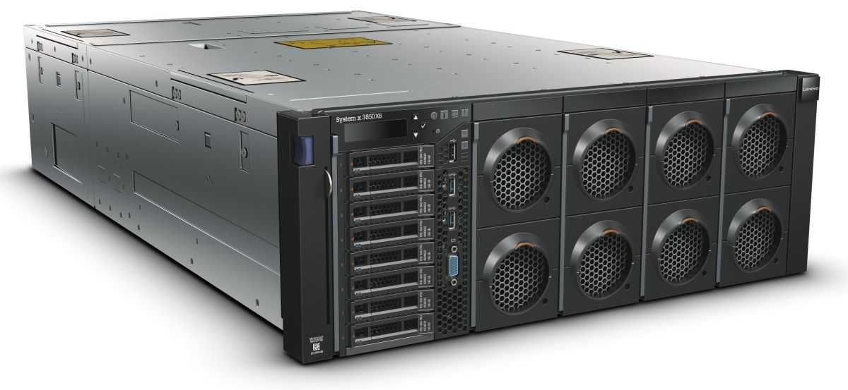 Lenovo x3850 X6 4x E7-8890v4 512GB DDR3 RAM RAID M5210 Proxmox Сървър