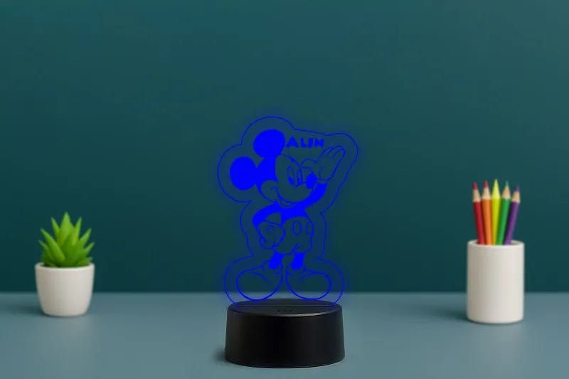 Lampa LED 3D Mickey Mouse – 199 lei – Livrare Gratuită