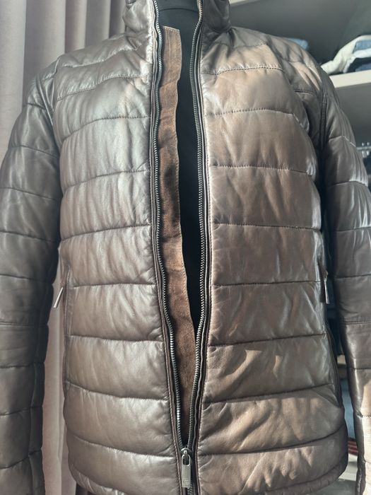 Haina piele Massimo Dutti barbati marime M