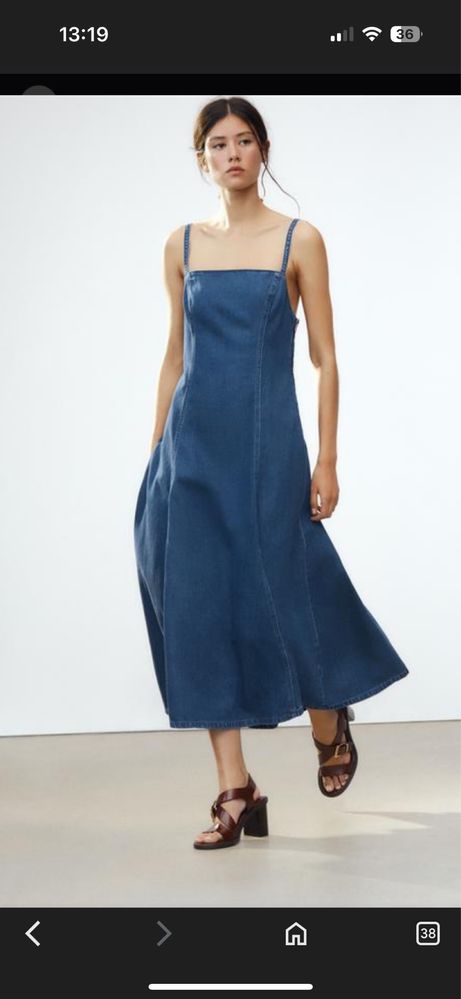Zara denim рокля