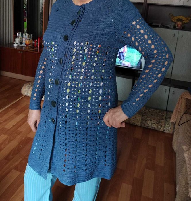 Продам кардиган ручной работы, размер 50-52