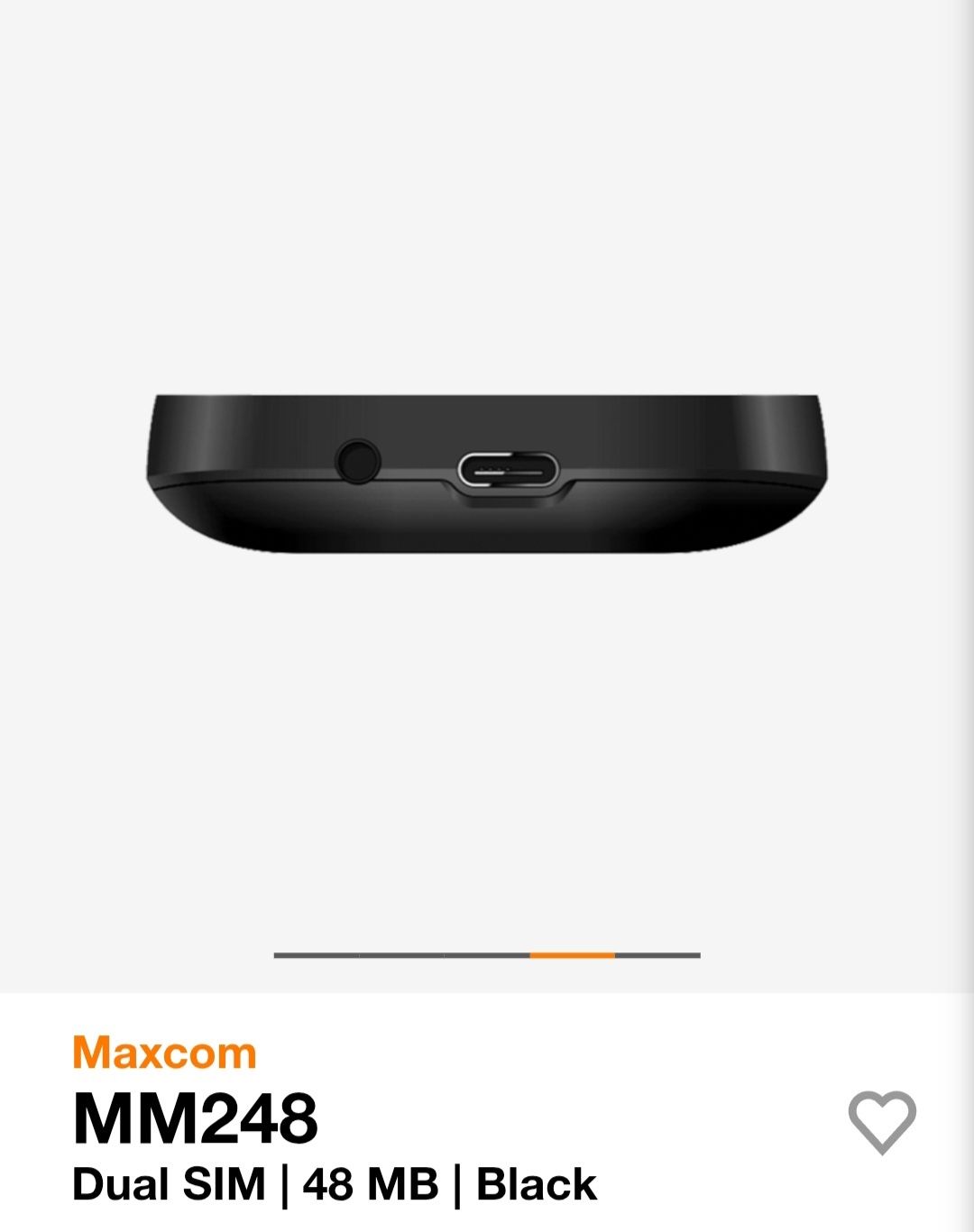 Telefon cu butoane Maxcom MM248 dual sim