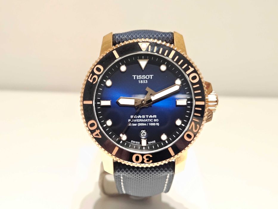 Продавам дайвър 300м  автоматик часовник"Tissot" Seastar Powermatic 80