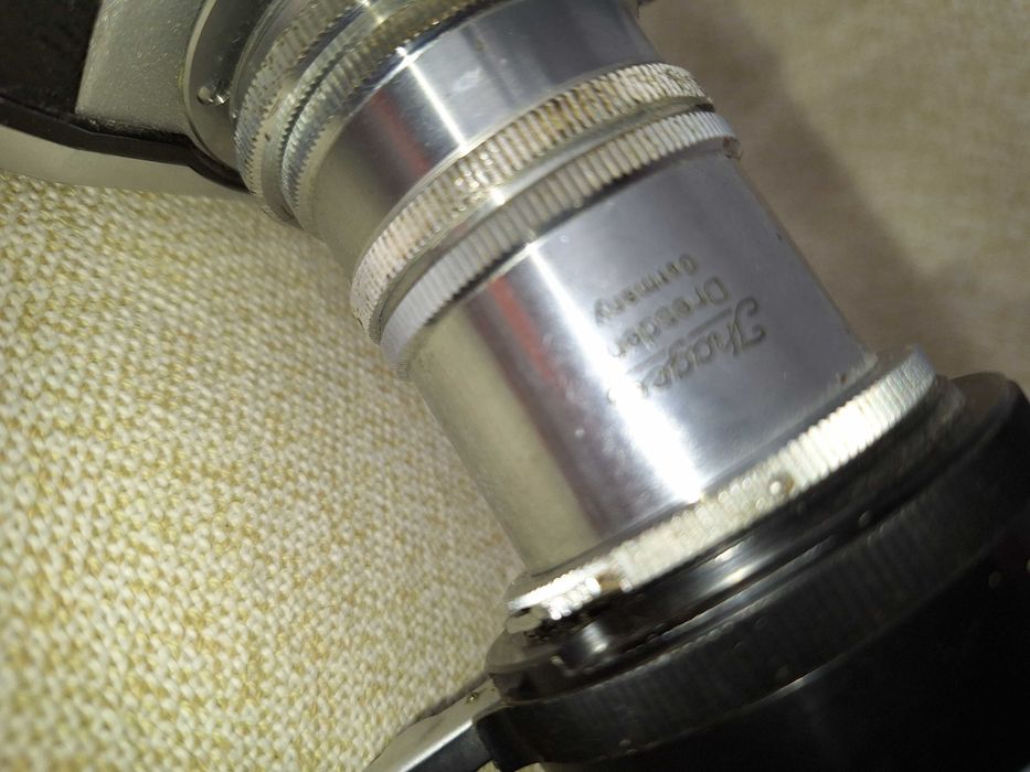Aparat foto vechi EXA 1a IHAGEE DDR din DRESDA CU INEL MACRO