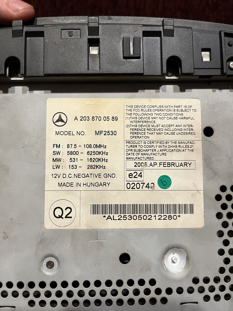 CD Player за мерцедес w203