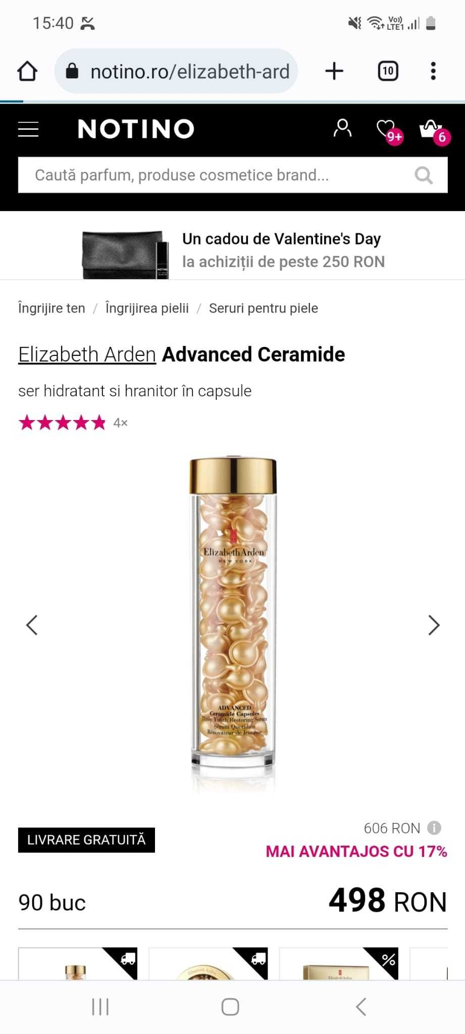 Crema Ser Capsule ceramide Elizabeth Arden