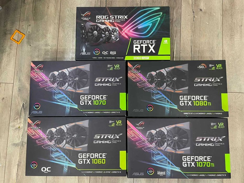 Видеокарта ASUS Strix 1060, 1070, 1070 Ti, 1080 Ti