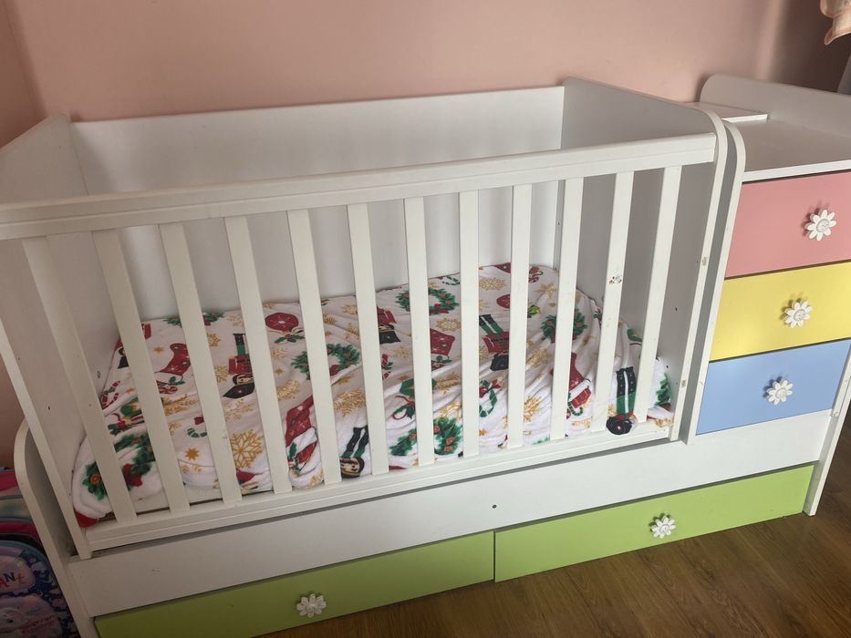 Бебешка кошара 3 в 1  +матрак