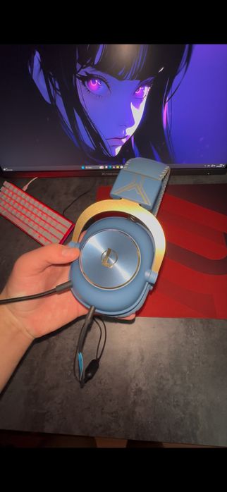 Наушники Logitech G PRO X синий