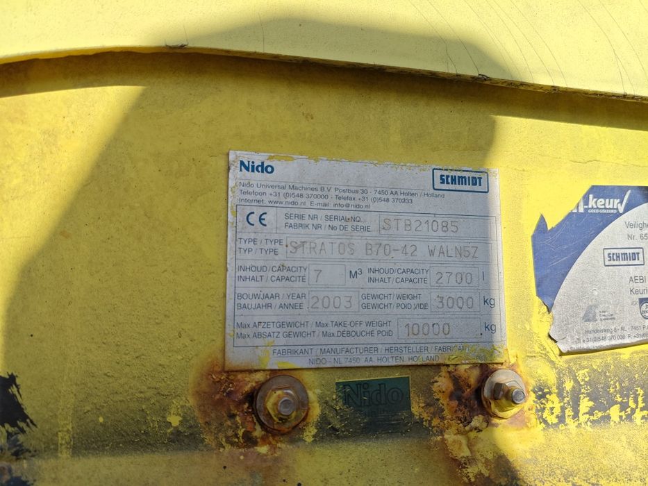 Sararita Nido Stratos B70-42, 7m cu lama, Firma