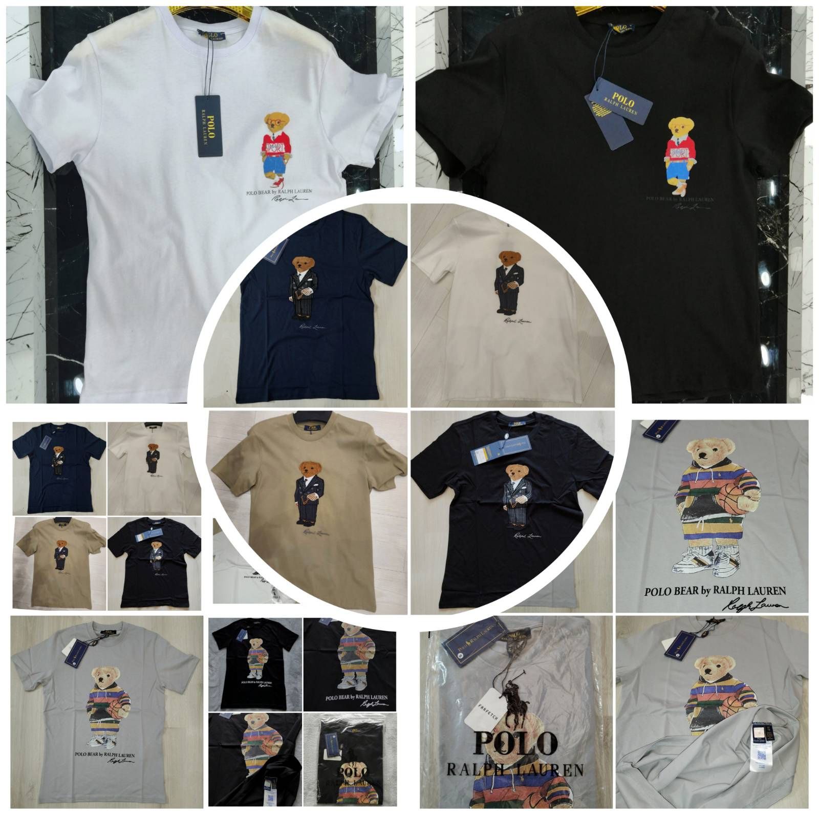 Мъжка тениска блуза фланелка Ralph Lauren Polo bear 100% памук 

 паму