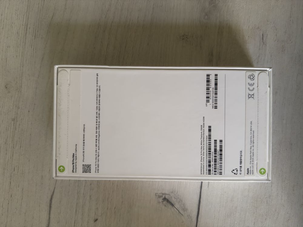 Iphone 16 pro max 256 mg White