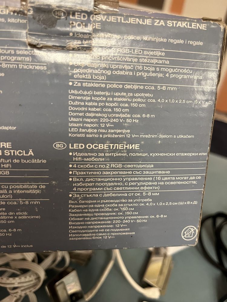 LED осветление за полици, етажерки, витрини